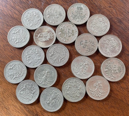 1980s one pound - £1,