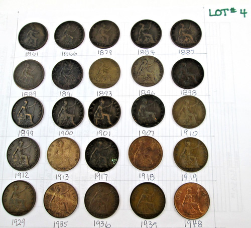 One penny british - 25,
