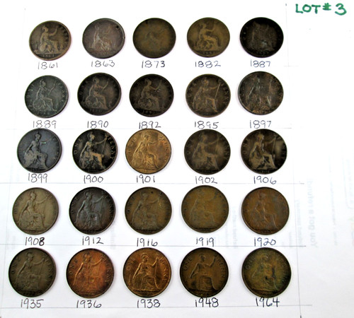 One penny british old coins - penny,