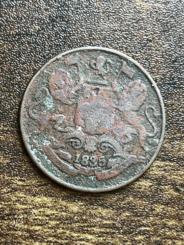 1835 india british anna - 1/4,
