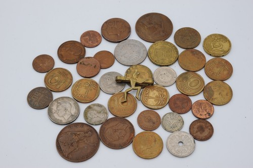Small collection old - of, coins