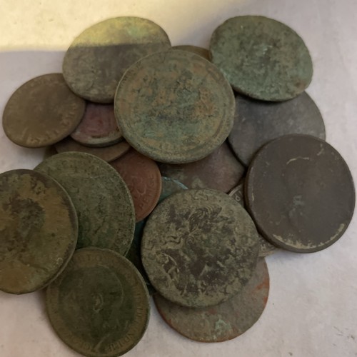 Old english coins - old,