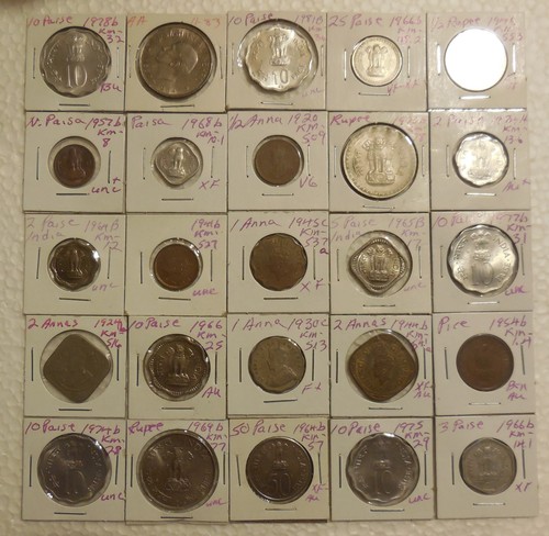 Lot different old coins - lot, of