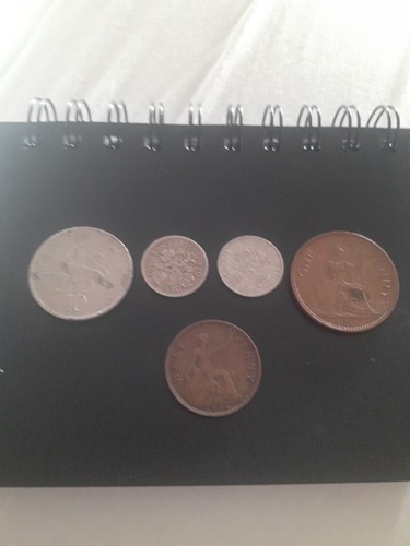 Old coins mix - coins,