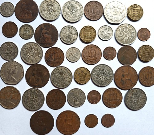 Old british coins bundle - british,