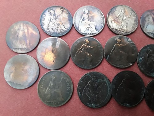 Collection old coins - of,