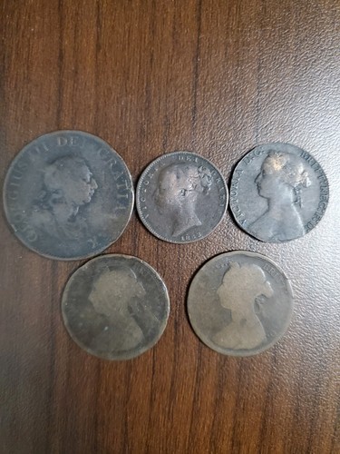 Old britian lot - old, coins
