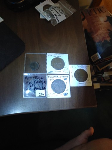 Lot old bronze british - 5,