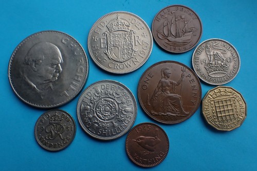 The old british money crown - the,