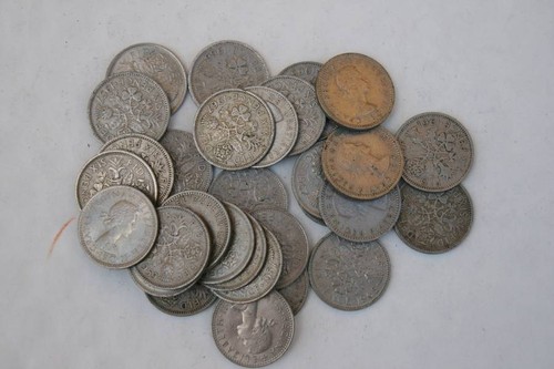 Lucky sixpences bulk lot of - bulk,