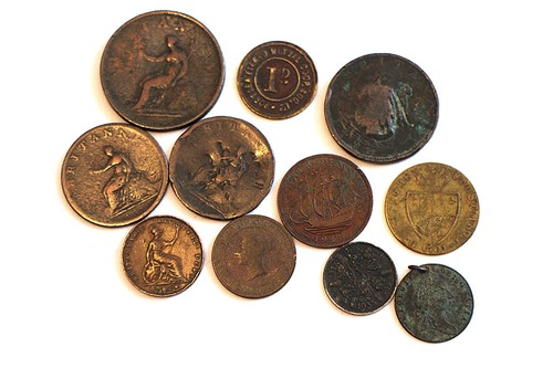 Old united kingdom currency - old,