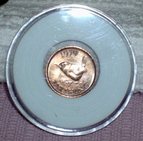 Old british coins farthings - coins, (farthings