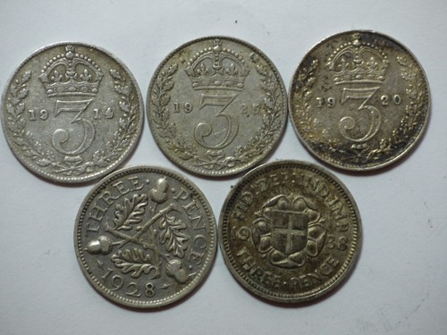 Old british silver - 50%,
