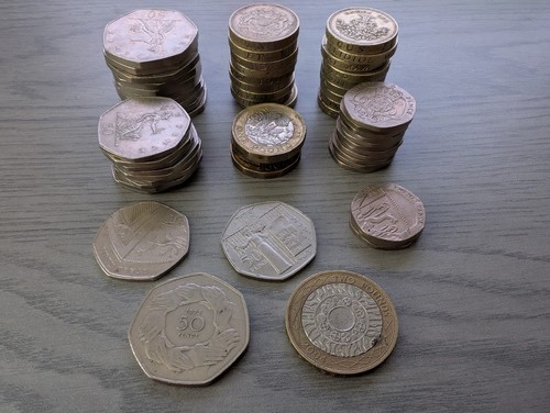 Lot british coins - of,