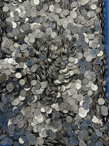 Large lot old sixpence - old,